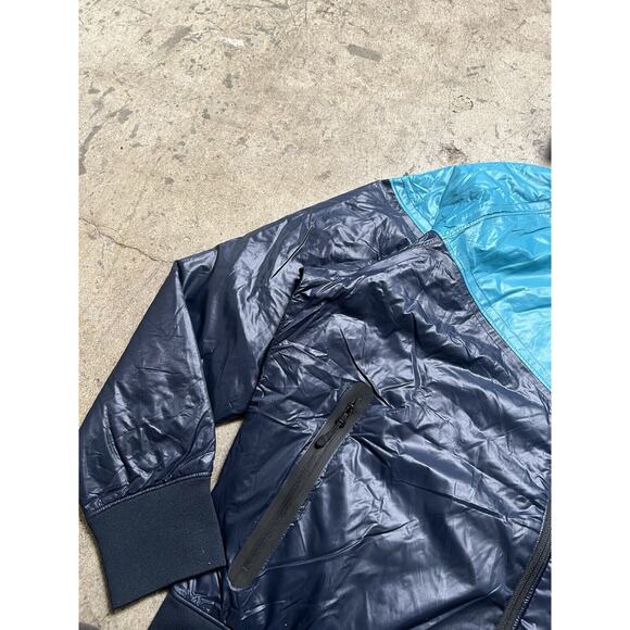 Nike Blue Windbreaker Men’s‎ Padded Nylon Blue Color block Men’s L Sample - Picture 4 of 10